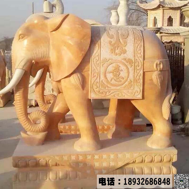 石雕大象的常用材质有哪些及其特征